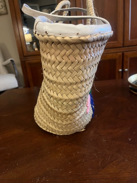 Paris London Dubai New York Straw Tote-Colores Collective Market Bskt - Picture 2 of 7